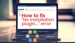 Lỗi update joomla 3.6 &quot;No installation plugin has been enabled&quot;