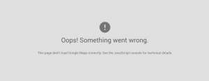Google Maps Oops Something Went Wrong